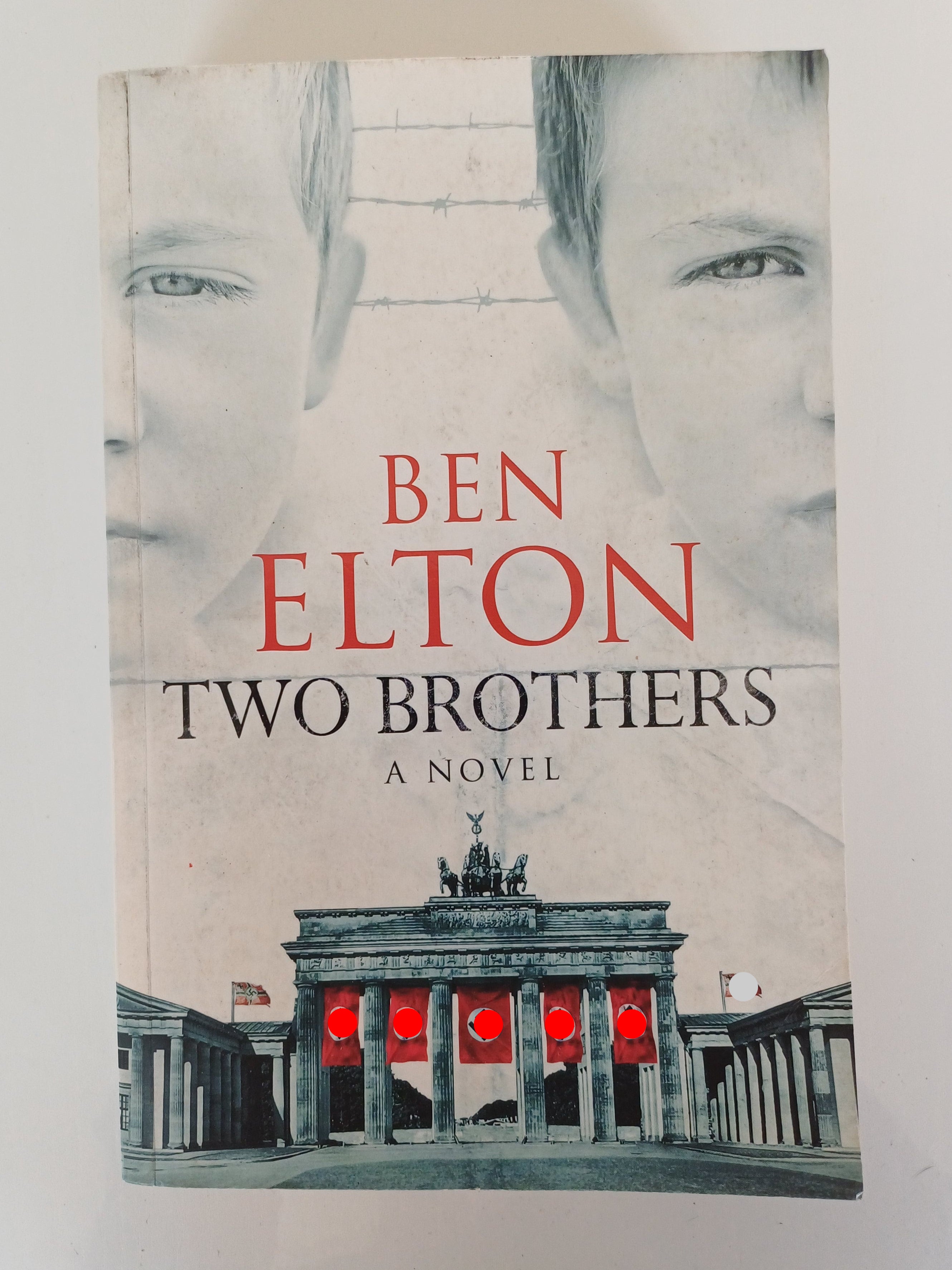 Book cover of 'Two Brothers' by Ben Elton with a historical design.